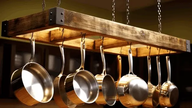 How To Build A Hanging Pot Rack Steps Diy