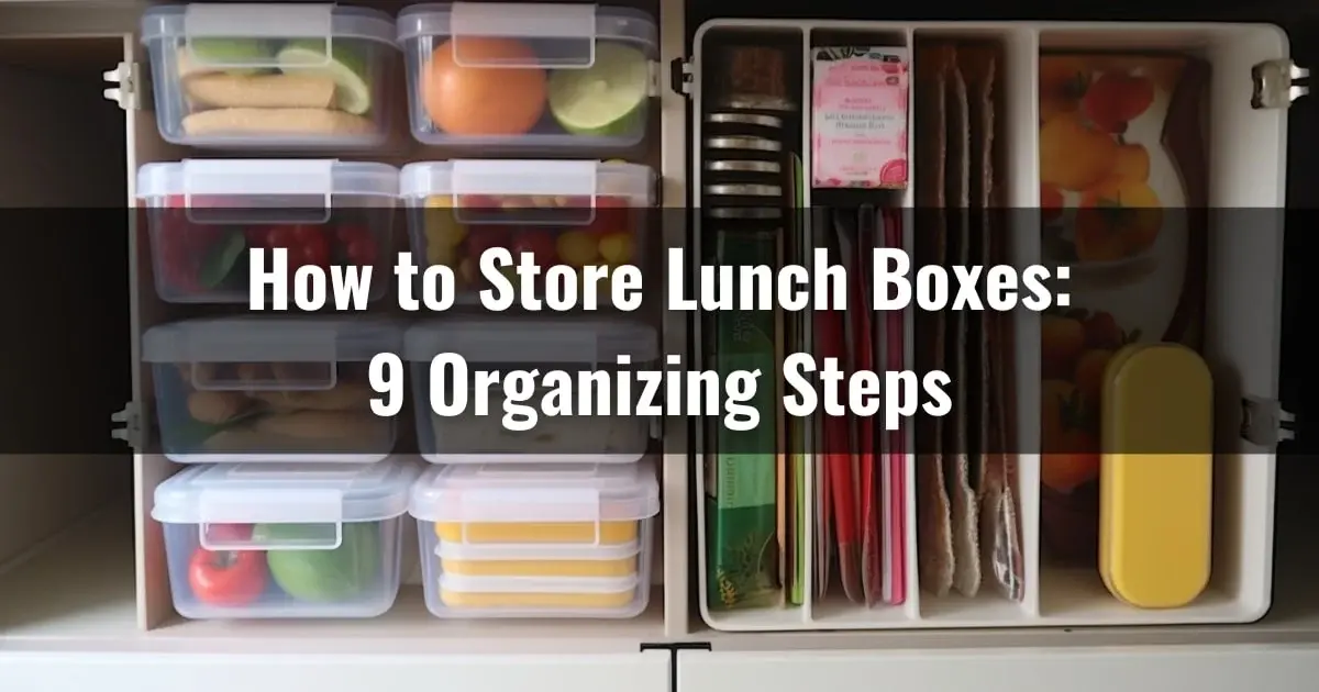 How to Store Lunch Boxes: 9 Organizing Steps