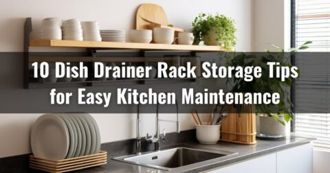 10 Dish Drainer Rack Storage Tips for Easy Kitchen Maintenance