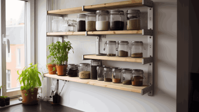 Do removable kitchen shelves require constant maintenance