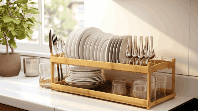 How Do You Clean a Bamboo Wooden Dish Drainer Rack