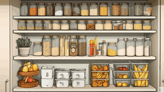 How do I maximize my temporary pantry space
