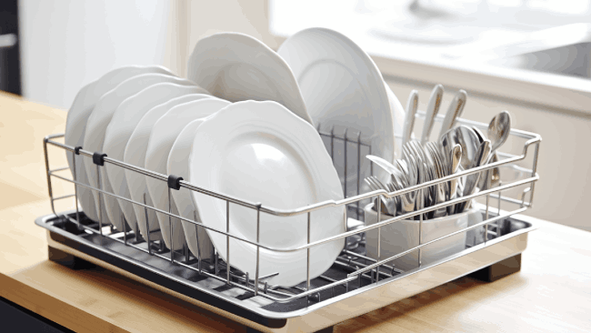 What is a collapsible dish rack