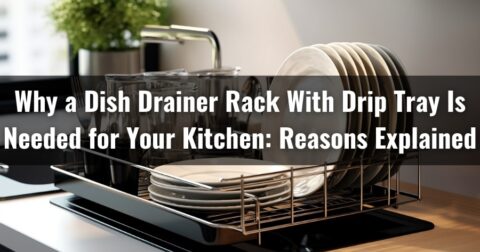 Why a Dish Drainer Rack With Drip Tray Is Needed for Your Kitchen: Reasons Explained