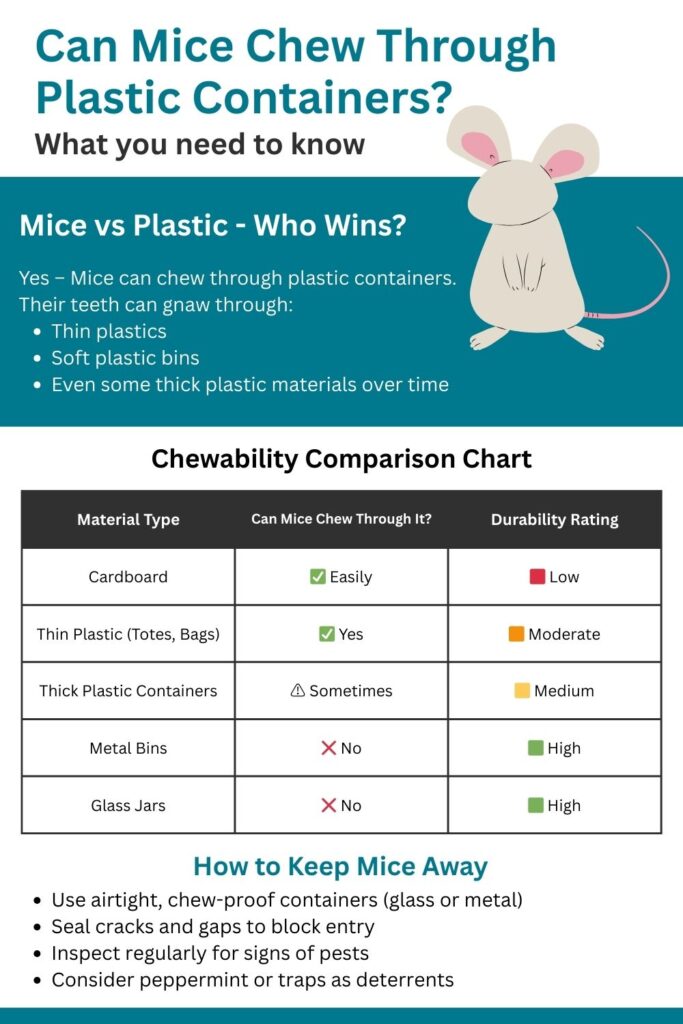 Can Mice Chew Through Plastic Containers - infographic